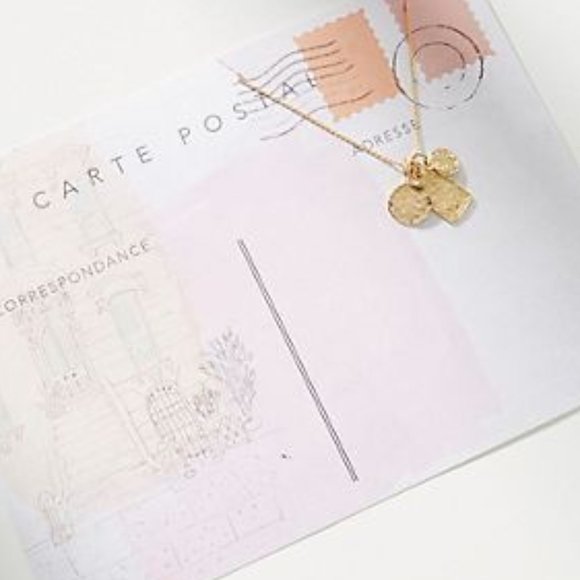Anthropologie Postcard Charm Necklace by Serafina NWOT - Picture 2 of 7